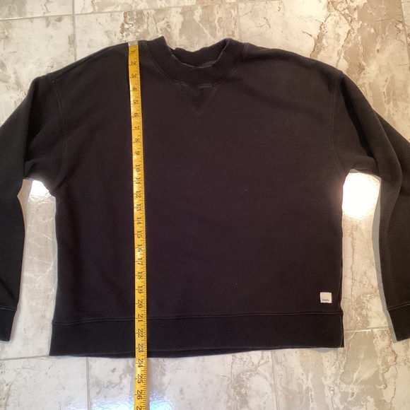 Vuori Sedona Crewneck Sweatshirt Black Size Medium - Picture 3 of 5